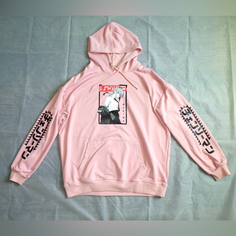 Pink Graphic Hoodie for Men